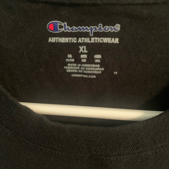 CHAMPION TAB GRAPHIC TEE SHIRT BLACK MENS SIZE X LARGE - Picture 3 of 5